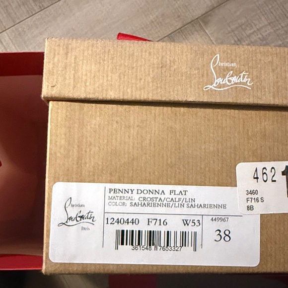 Christian Louboutin Penny Donna Leather Suede Loafers - Picture 6 of 7